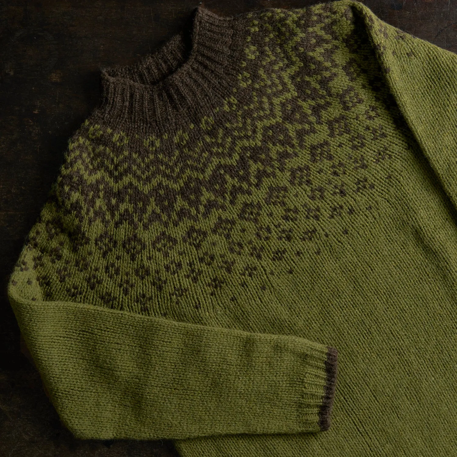 Womens Fauna Sweater - Lambswool - Juniper