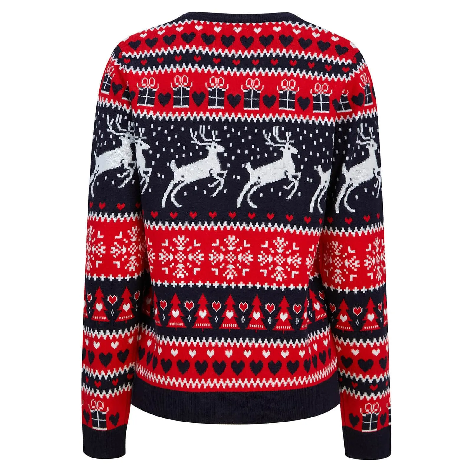 Womens Traditional Reindeer Christmas Jumper