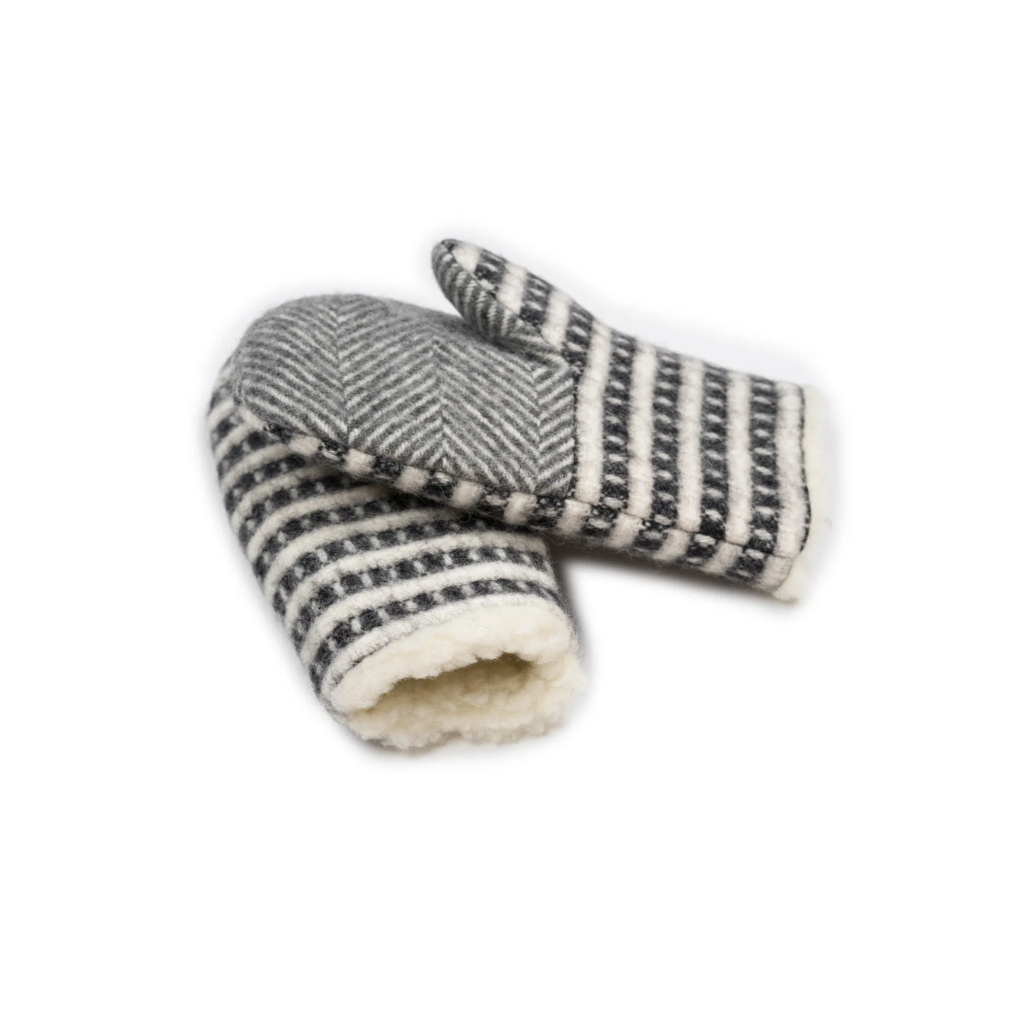 Wool mittens XL