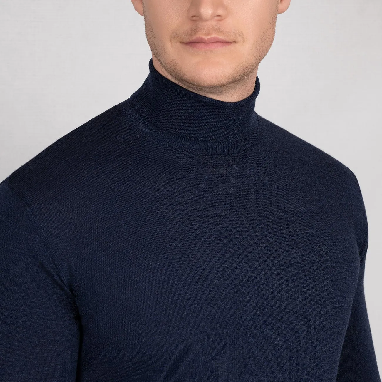 Wool Pullover Light Turtleneck Men