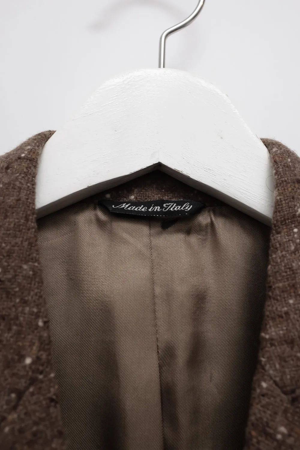 YSL VINTAGE YVES SAINT LAURENT BROWN PURE WOOL BLAZER